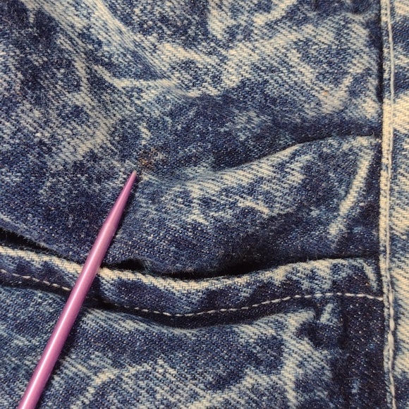 Hanna California Acid Wash Jean Jacket 80s Small - Picture 11 of 15